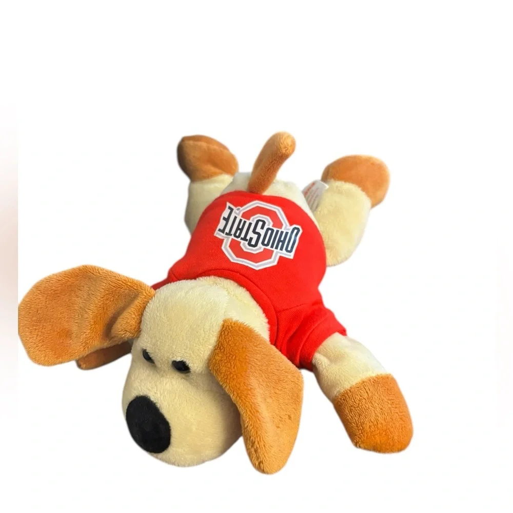 Plushland 2016 Ohio State Plush Dog Toy - Red/Tan